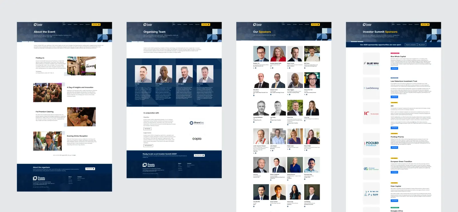 The Investor Summit event materials